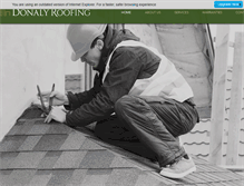 Tablet Screenshot of donalyroofing.com